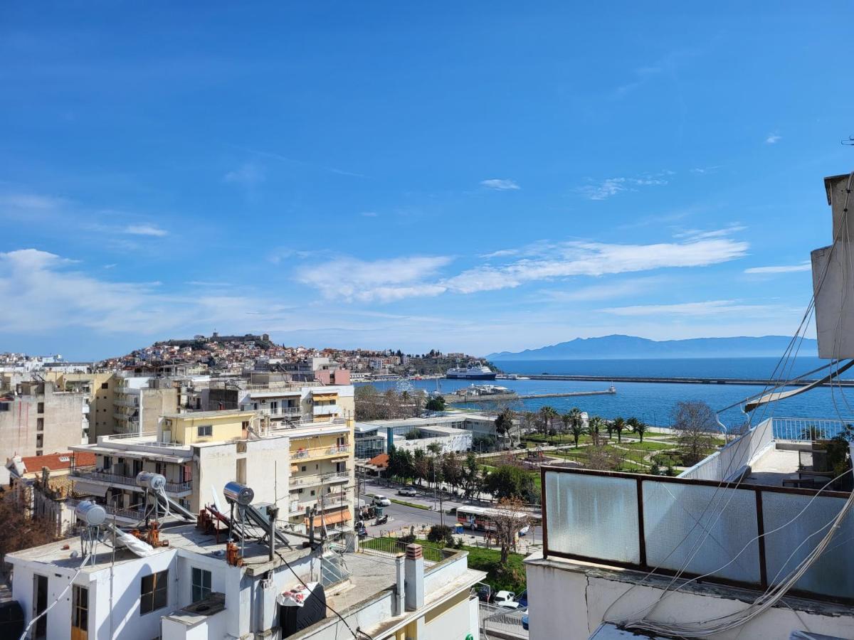 Roof Garden-Studio Apartment Kavala Bagian luar foto